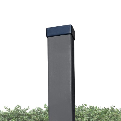Plotový sloupek, obdélníkový profil 60x40 mm, tloušťka stěn 1.25 mm, pozinkovaný - antracit