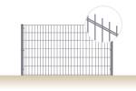2D panel plotu ELEGANT, oko 50 x 200 mm, dráty 6/5/6 mm, pozinkovaný, antracit