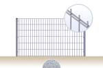 2D panel plotu ELEGANT, oko 50 x 200 mm, dráty 6/5/6 mm, pozinkovaný