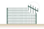 2D panel plotu ELEGANT, oko 50 x 200 mm, dráty 6/5/6 mm, pozinkovaný, zelený